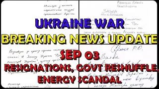 Ukraine War BREAKING NEWS (20240903): Massive Government Shuffle, Enery Scandal (+Poltava Upd.)