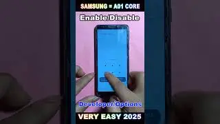 How To Activate Developer Options in SAMSUNG Galaxy A01 Core / Developer Features 2025//