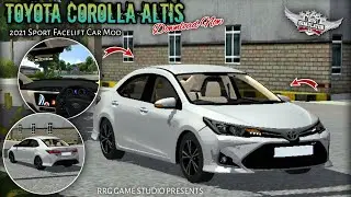 🤩🔥Toyota Corolla Altis 2021 Sport Facelift Car Mod for Bussid v4.3.1 | Download Now