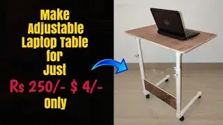 Homemade - Portable Height Adjustable Laptop Table (Using PVC Pipe)