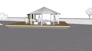 SketchUp model of Luxury Safari Tent