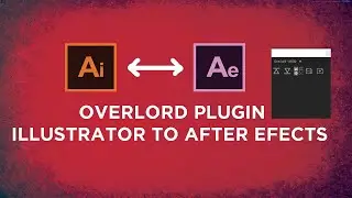 Import from  illustrator to after effects with Plugin Overlord. after effects tutorialاردو