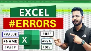Most Common Excel Errors | Excel Tutorial | Error in Excel in Hindi 