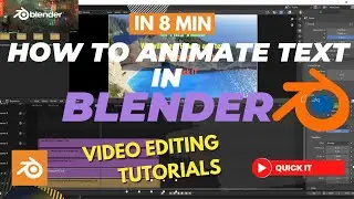 How To Animate Text In Blender Video Editing? | Blender Tutorials