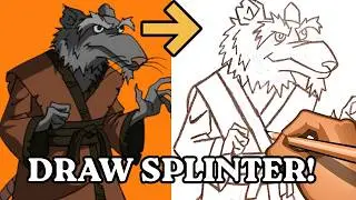 How to Draw Splinter from the Teenage Mutant Ninja Turtles Franchise