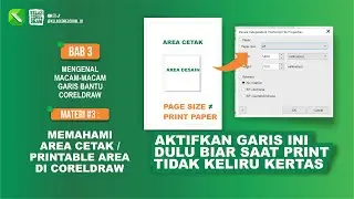 #20 CorelDraw Pemula : Memahami Area Cetak di CorelDraw
