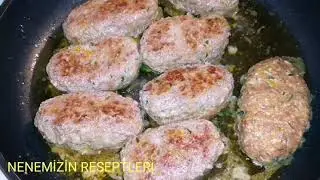 PENDİRLİ KOTLET. PEYNİRLİ KÖFTE