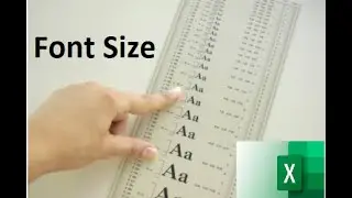007. Quickly change your font size - learn in 1 min! | EXCEL