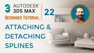 Attaching and Detaching Splines | 3ds Max Tutorial #22