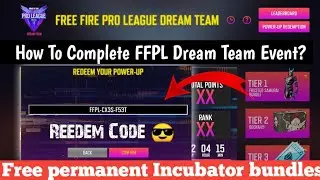 How To Complete Free Fire Pro League Dream Team Event | Free Fire Pro League Redeem Code