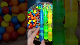 ASMR  Satisfying Platters with Colorful Candies with Frosty Ice Candy #asmr #shorts #satisfying