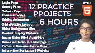 HTML 12 Practice Projects for Beginners Using Html ( No Css Used ) | Html Tutorial