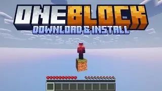 How To Download & Install One Block Map in Minecraft 1.21.1