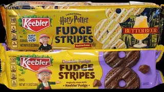 Harry Potter Butterbeer & Double Fudge Keebler Fudge Stripes Cookie Review