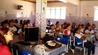 1-Exibição do vídeo X Festival da Limpeza no Colégio Anglicano de Araras