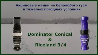 Охота на гуся - духовые манки на гуся DominatoR Conical  и RCC 3/4