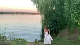 July, evening swimming