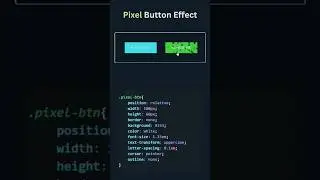 Pixel Button Effect for Website 