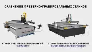 Сравнение фрезерно-гравировальных станков 1000 и 3000 серии.