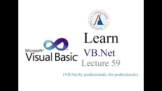 Vb Net Lecture 59(Using Connection,Adapter,DataSet,DataTable,DataRow)