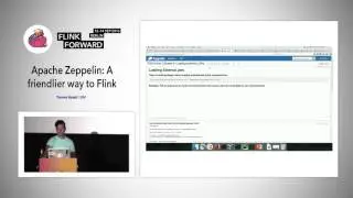 Flink Forward 2016: Trevor Grant -  Apache Zeppelin: A friendlier way to Flink
