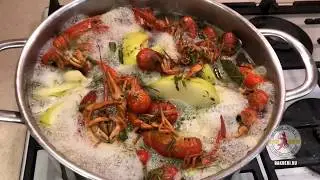 Вареный Рак с яблоками