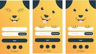 Creating Cute Animated Login Page With Animated Pet Html CSS JavaScript - No Talking