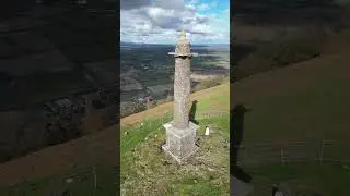 Rodney's Pillar, Breidden Hill, Powys, Wales. Short flight around the monument. #architecture