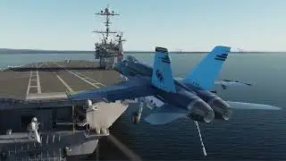 F/A 18 Aircraft Carrier Launch & Recovery | DCS World
