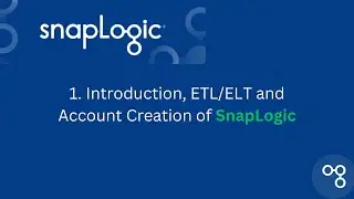 1. Introduction, ETL/ELT and Account Creation of 