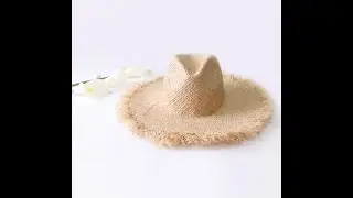 Женская шляпа 👒 федора из рафии.Видео обзор товара.