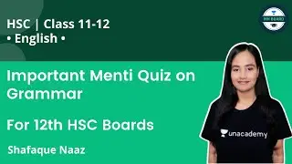 Important Menti Quiz on Grammar | For 12th HSC Boards | MH Board | Shafaque Naaz