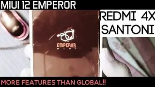 Redmi 4/4X | Install MIUI 12 EMPEROR Features | Redmi 4X MIUI 12 EMPEROR Rom | Face Unlock | English