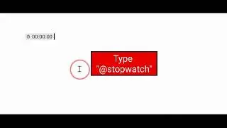 Adding a Stopwatch to a Google Doc
