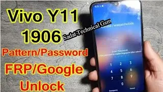 Vivo Y11 Pattern Pin Password Unlock FRP BYPASS || vivo 1906 Y11 y12 y17 y15 1000% working tricks