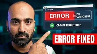 Icegate Registration Process | PKI Component Error | AD Code Registration | IEC Holder