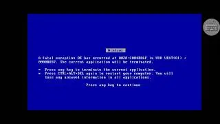 Windows 98 BSOD 7676