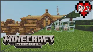 My Starter House-Wool Farm:        MCPE Survival Series Ep.2