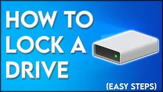 How to lock drive in windows 10 | lock a drive | Lock Your Laptop Hard Drive.