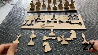Como fabricar un tablero de ajedrez en MDF | router CNC |corte  láser