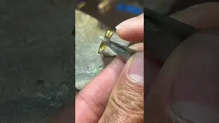 Full video on my channel (How to make a 3-stone ring) "Part two” #jeweler #jewellery #ring #bezel