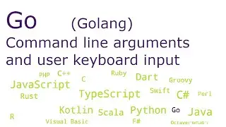 Go (Golang) - Command line arguments and user keyboard input