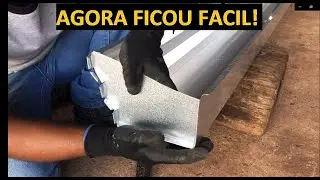 COMO FAZER TAMPA DE CALHA CRAVADA