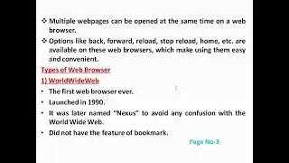 what is web browsing? write about world wide web(AECC)