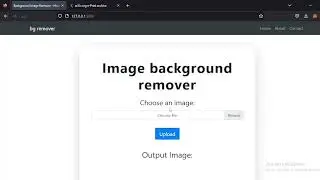 cs50x Final project - Background remover