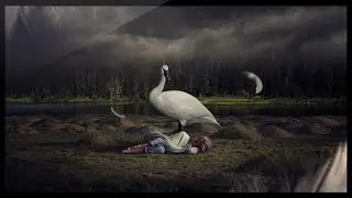 Photoshop Compositing Tutorial - Photo Manipulation - Girl and Swans