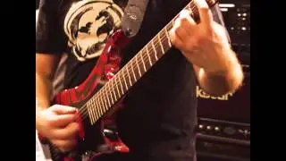 SCAR SYMMETRY's PER NILSSON plays 'Training Montage' from the Rocky IV soundtrack at Musikmesse 2014
