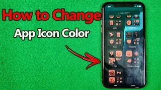 How to Change App Icon Color on iPhone | iOS 18