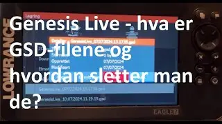 Lowrance Genesis Live - hva er GSD og hvordan slette filer?