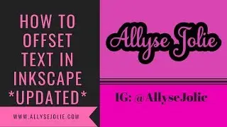How to Offset Font in Inkscape